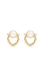 Ferragamo boucles d'oreilles Gancini à perles