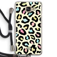Leopard pattern: Samsung Galaxy A5 (2016) Transparant Hoesje met koord