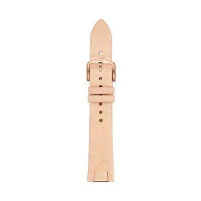 Horlogeband Fossil S181285 Leder Roze 18mm