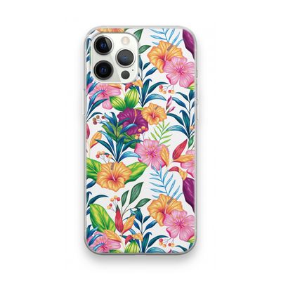 Tropisch 2: iPhone 12 Pro Max Transparant Hoesje
