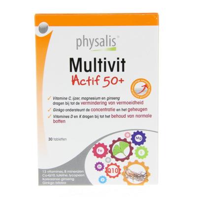Physalis Multivit Actif 50+ 30Tabletten