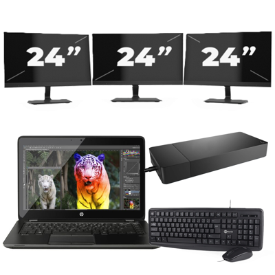 Lenovo ThinkBook 14 G2 - Intel Core i5-11e Generatie - 14 inch - 16GB RAM - 256GB SSD - Windows 11 Home + 3x 24 inch Monitor Lenovo ThinkBook 14 G2 - Intel Core i5-11e Generatie - 14 inch - 16GB RAM - 256GB SSD - Windows 11 Home + 3x 24 inch Monitor