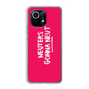 Neuters (roze): Xiaomi Mi 11 Transparant Hoesje