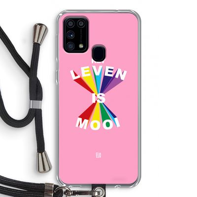 Het Leven Is Mooi: Samsung Galaxy M31 Transparant Hoesje met koord