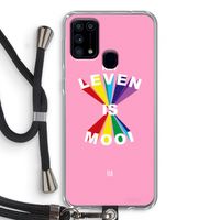 Het Leven Is Mooi: Samsung Galaxy M31 Transparant Hoesje met koord