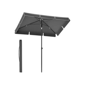 Opvouwbare parasol voor balkon, Grijs / 230 x 150 cm