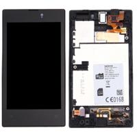 LCD-scherm + aanrakingspaneel met Frame vervanging voor Nokia Lumia 520(Black)