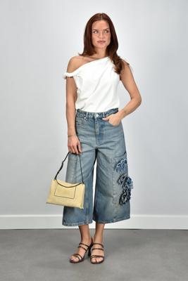 Ganni short A1100107 mid blue stone