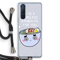 I'm A Hopeless Ramen-Tic For You: Sony Xperia 5 II Transparant Hoesje met koord