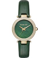 Horlogeband Michael Kors MK2592 Leder Groen 16mm