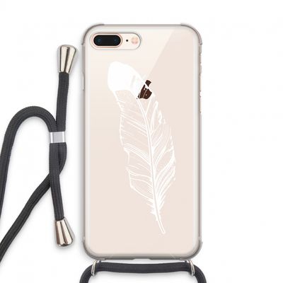 Pluim: iPhone 7 PLUS Transparant Hoesje met koord