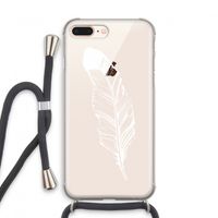 Pluim: iPhone 7 PLUS Transparant Hoesje met koord
