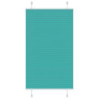 VidaXL Plissé rolgordijn 80x150 cm stofbreedte 79,4 cm petrol groen