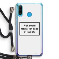 I'm dope: Huawei P30 Lite Transparant Hoesje met koord