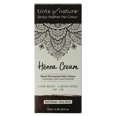 Tints Of Nature Henna cream dark brown semi permanent 70 Milliliter