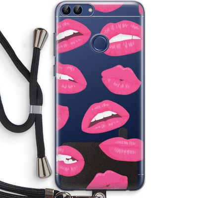 Bite my lip: Huawei P Smart (2018) Transparant Hoesje met koord