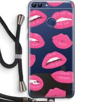 Bite my lip: Huawei P Smart (2018) Transparant Hoesje met koord