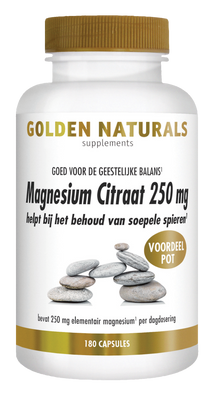 Golden Naturals Magnesium Citraat 250 mg