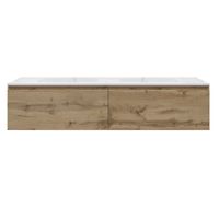 Badkamermeubelset Gliss Eros 180 cm Met Wastafel Rustiek Eiken