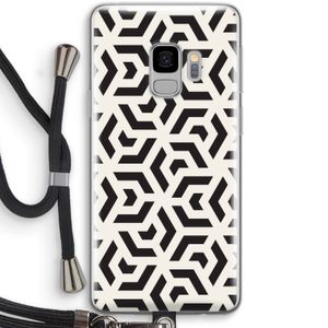 Crazy pattern: Samsung Galaxy S9 Transparant Hoesje met koord