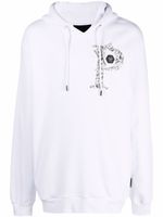 Philipp Plein hoodie Money à imprimé graphique - Blanc