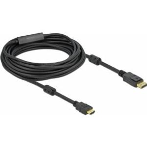 Delock 85960 Actieve DisplayPort 1.2 naar HDMI Kabel 4K 60 Hz 10 m