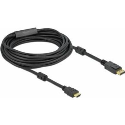 Delock 85960 Actieve DisplayPort 1.2 naar HDMI Kabel 4K 60 Hz 10 m