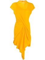 Nina Ricci robe courte à détail drapé - Jaune