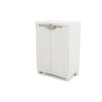 RUIMTESVER 70 PLASTIKEN 2 deuren lage kast met planken - l 70 xb 45 xh 100 cm - Space SAVER bereik - Binnen en buiten