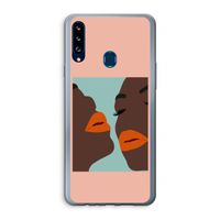 Orange lips: Samsung Galaxy A20s Transparant Hoesje