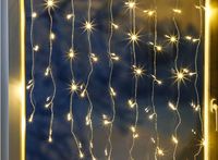 HI LED Lichtgordijn - Lichtnet - 120LEDs - Voor buiten - Warm wit
