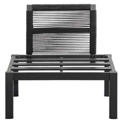 Loungestoel middenelement Ardeche - grijs - 78x72x66 cm - Leen Bakker