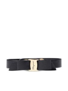 Ferragamo bracelet en cuir à nœud Vara - Noir