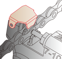 IceToolz Pro shop kettingpons 62m1voor 5, 6, 7, 8, 9, 10, 11 en 12-versnellingen