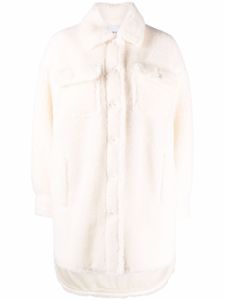 STAND STUDIO manteau Sabi en polaire - Blanc