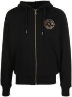 Versace Jeans Couture hoodie zippé à logo imprimé - Noir - thumbnail