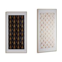 Canvas Gift Decor 77570 77570 Geometrisch 61,5 x 3 x 121,5 cm (2 Stuks)