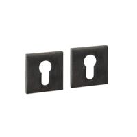 Intersteel Cilinderrozetten verdekt 53x53x6mm PVD Antraciet