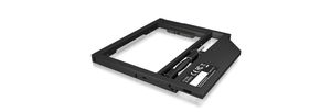 ICY BOX IB-AC649 inbouwframe Adapter voor 2,5" HDD/SSD in laptop DVD bay