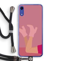 Pink boots: Honor Play 8A Transparant Hoesje met koord
