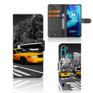 Motorola G8 Power Lite Flip Cover New York Taxi