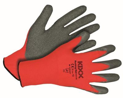Tuinhandschoen Rocking Red maat XL ofwel 10 - Kixx