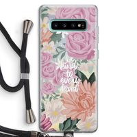 Kindness matters: Samsung Galaxy S10 Plus Transparant Hoesje met koord