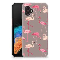 Samsung Galaxy Xcover 6 Pro TPU Hoesje Flamingo - thumbnail