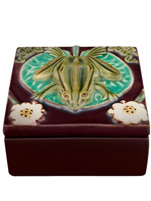 Bordallo Pinheiro boîte Azulejo - Marron