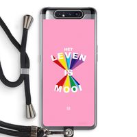 Het Leven Is Mooi: Samsung Galaxy A80 Transparant Hoesje met koord
