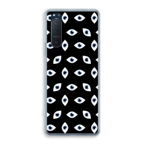 Eyes pattern: Sony Xperia 5 II Transparant Hoesje
