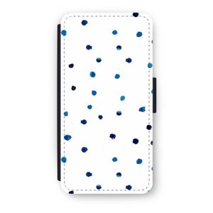 Blauwe stippen: iPhone 8 Plus Flip Hoesje