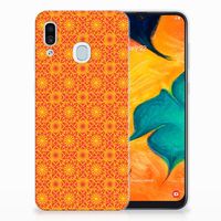 Samsung Galaxy A30 TPU bumper Batik Oranje - thumbnail