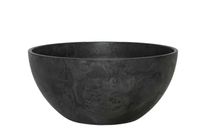 Bloempot Bowl Fiona zwart 25 x 12 cm - Artstone